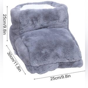 Electric Heated Foot Warmer | Plush USB Heating Pad | 3 Temp Settings | NWT